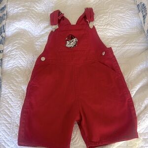 EUC - Georgia Bulldogs Overall Shorts - 3T